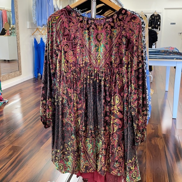 Free People Mirror Mirror Velvet Mini Dress - Picture 8 of 9